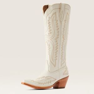 Ariat Casanova Tall White (Blanco) Western Boots Snip Toe Women’s Size 8.5